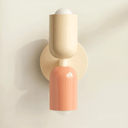 Capsule Wall Light – dual-sided, round backplate, colour choice