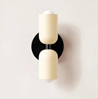 Capsule Wall Light – dual-sided, round backplate, colour choice