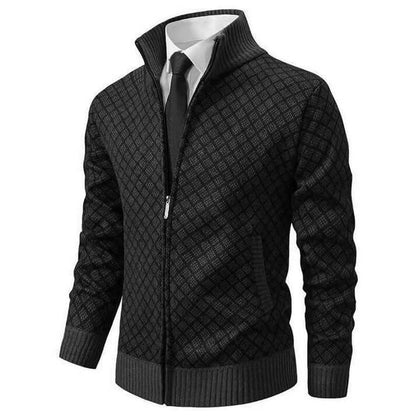 Cardigan Men - Soft Knit with Zip Front Closure