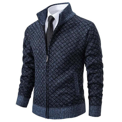 Cardigan Men - Soft Knit with Zip Front Closure