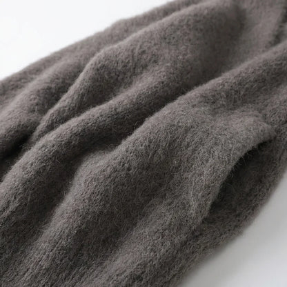 Cardigan Women - Longline Wool Cardigan with Pockets
