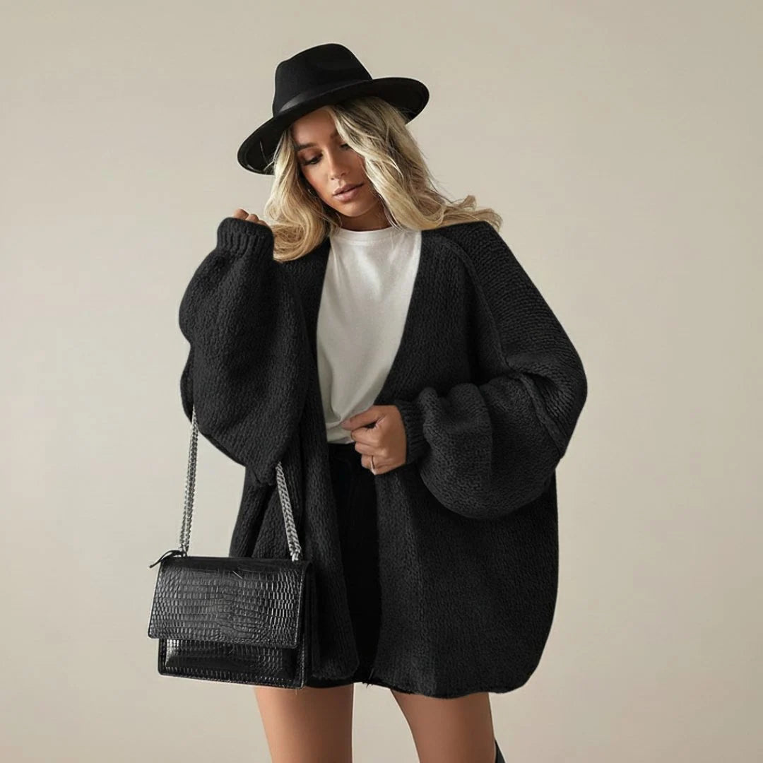 Cardigan Women - Oversized Knit with Relaxed Fit