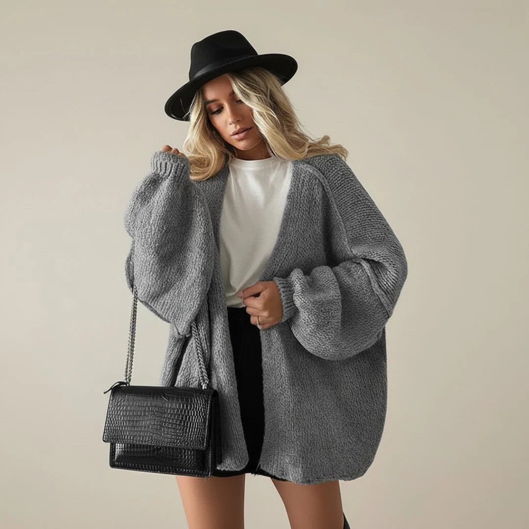 Cardigan Women - Oversized Knit with Relaxed Fit