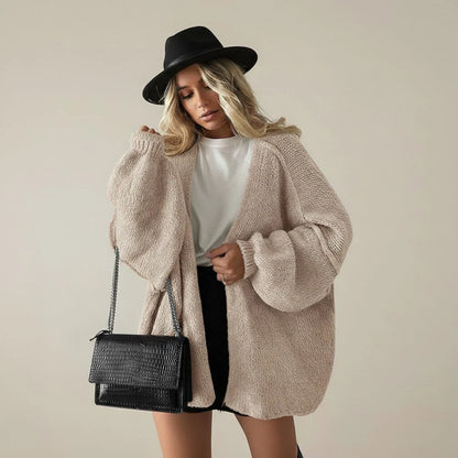 Cardigan Women - Oversized Knit with Relaxed Fit