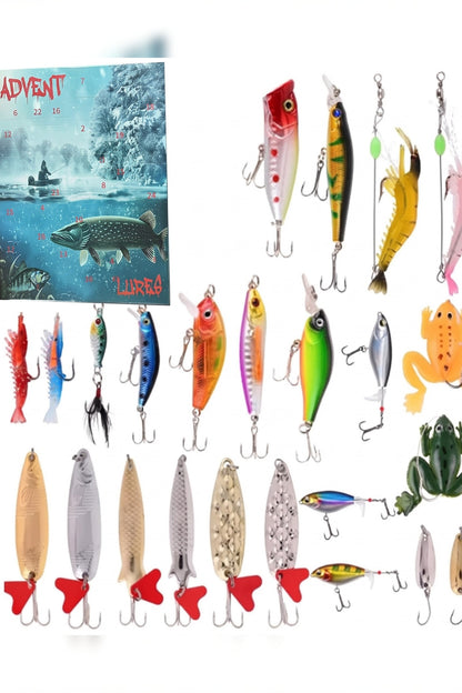 Fishing Advent Calendar – 24 lures, spinners and soft baits
