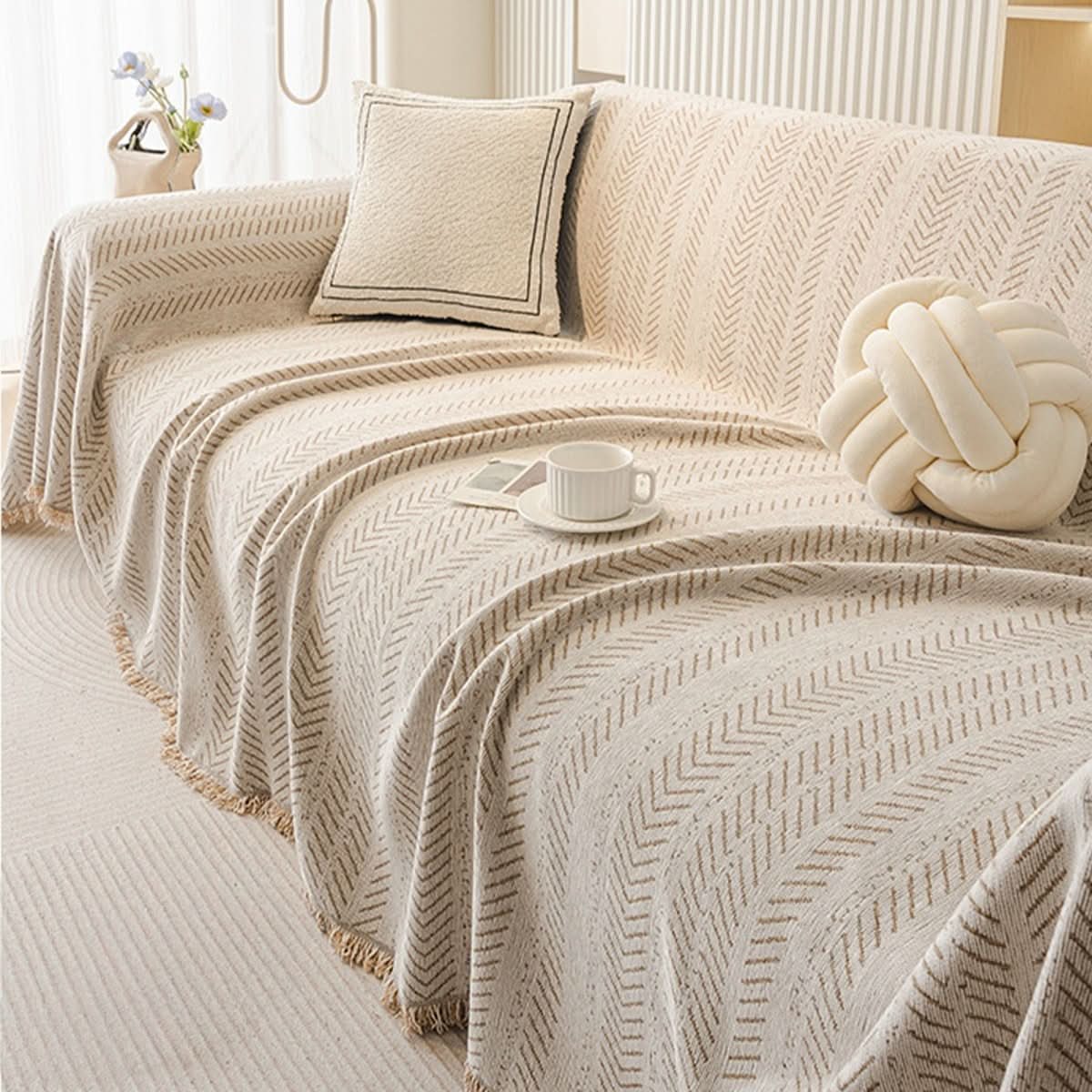 Chenille Sofa Cover – scratch-resistant, washable, soft touch