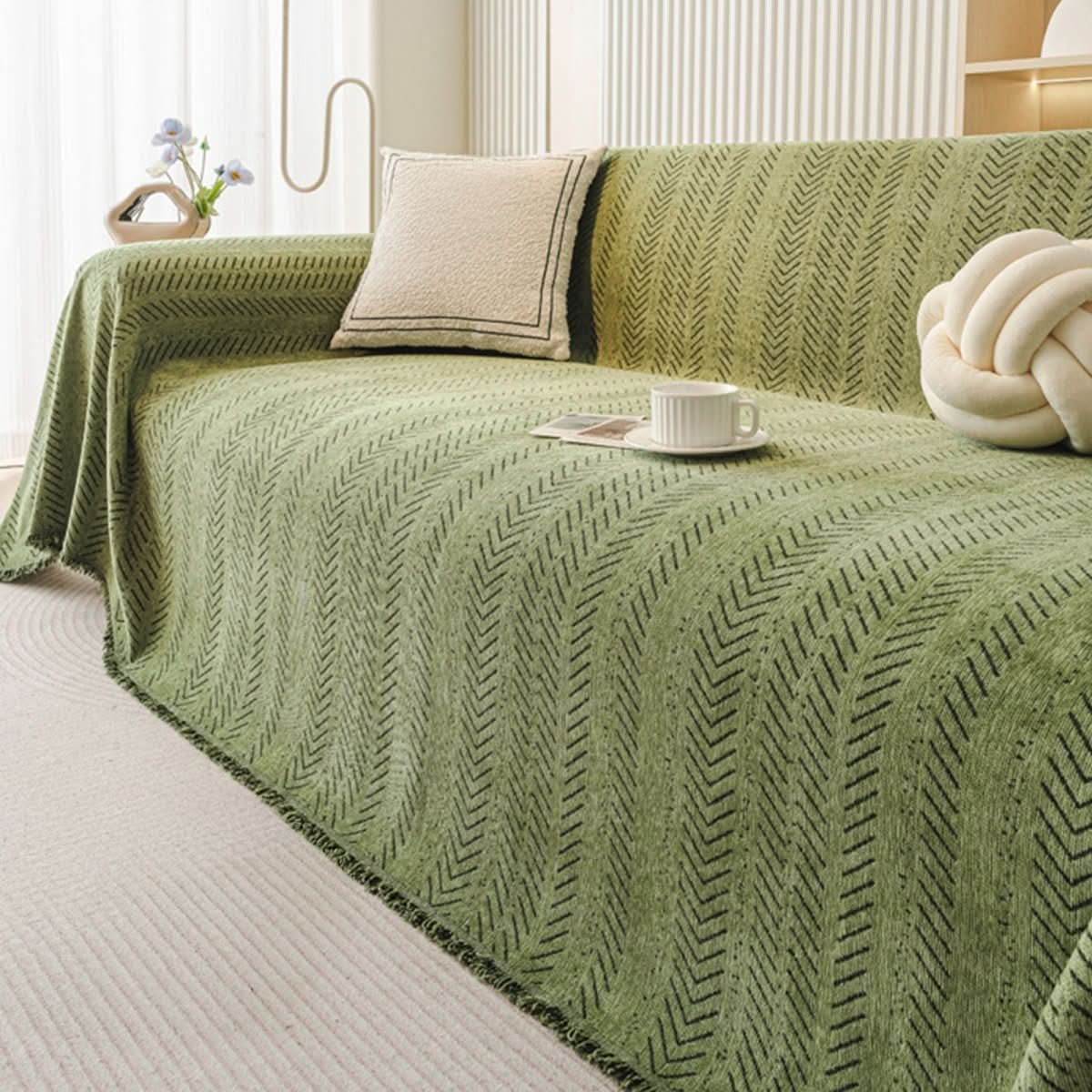 Chenille Sofa Cover – scratch-resistant, washable, soft touch