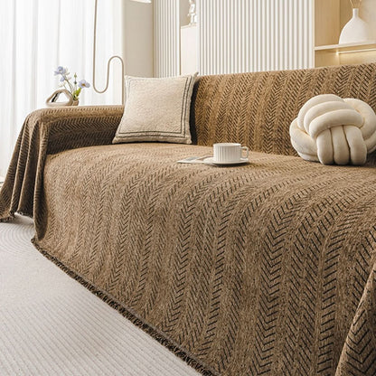Chenille Sofa Cover – scratch-resistant, washable, soft touch