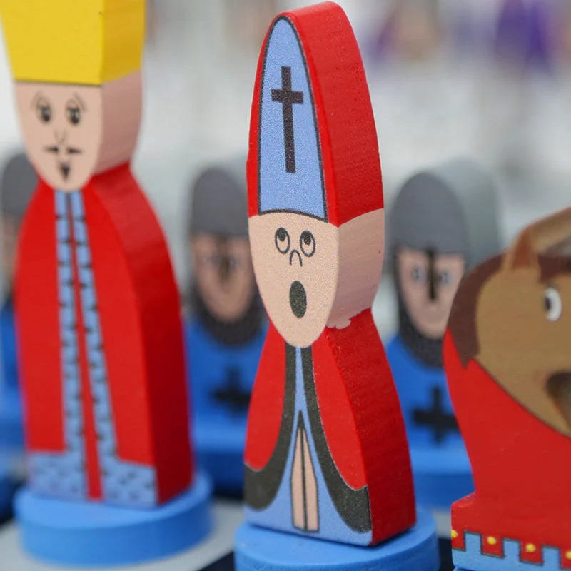 Chess Set – educational game for children, colour-coded board
