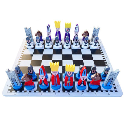Chess Set – educational game for children, colour-coded board