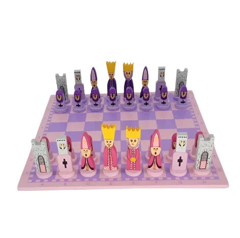 Chess Set – educational game for children, colour-coded board