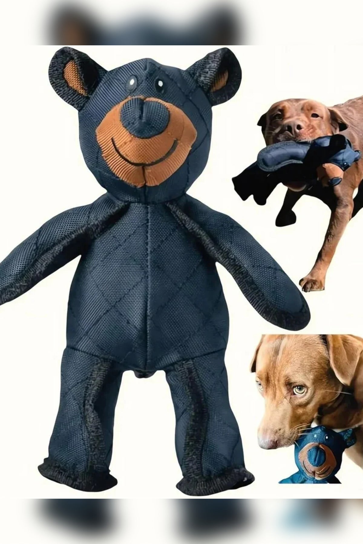 Chew Resistant Interactive Bear Dog Toys for Heavy Chewers