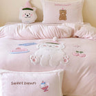 Milk velour - Westie Pink (with cushion)