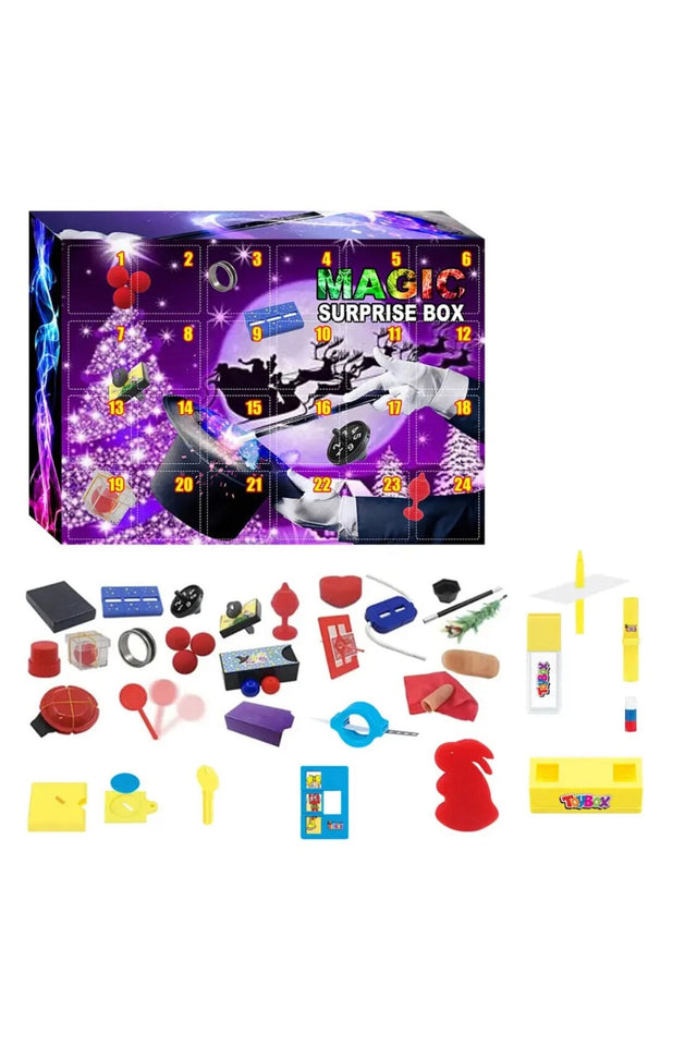 Magic Tricks Advent Calendar – 24 daily surprises, cardboard construction, ages 8+