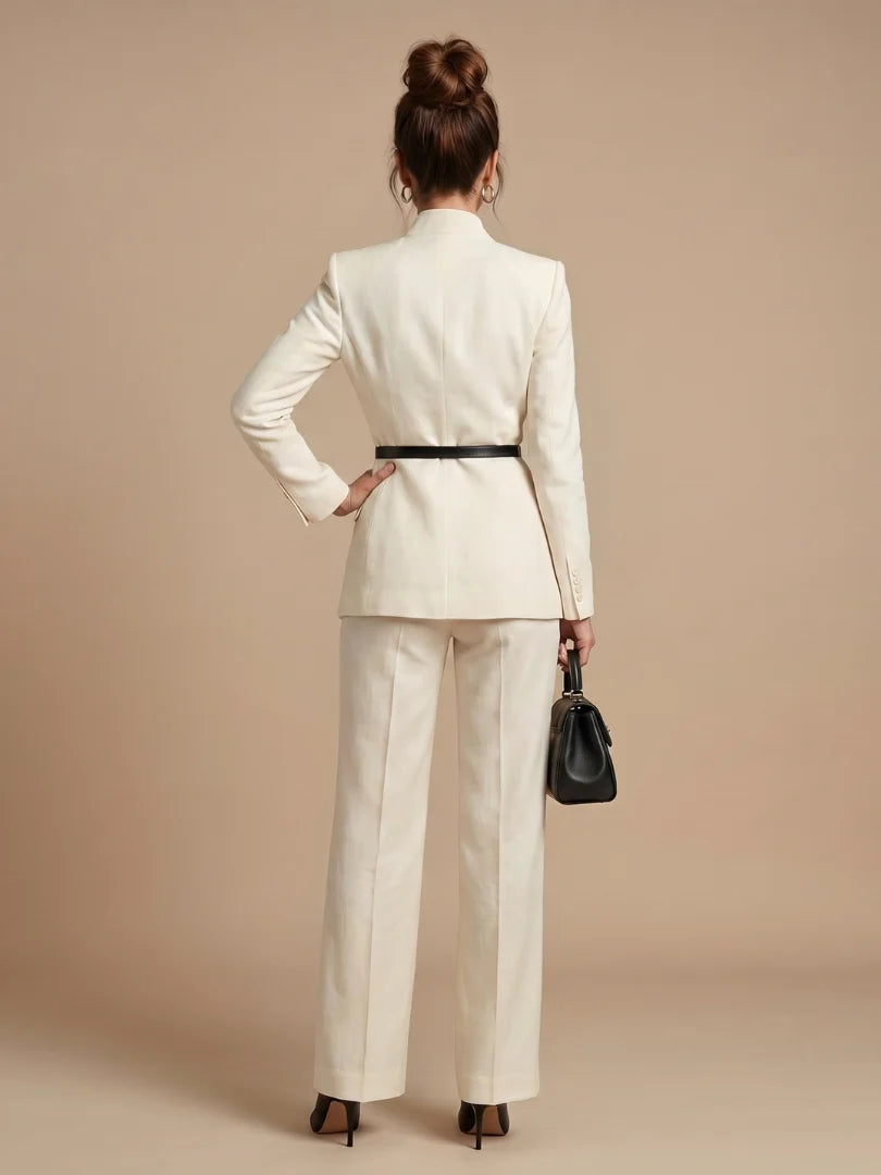 Delta | Structured Stand Collar Tailored Suit