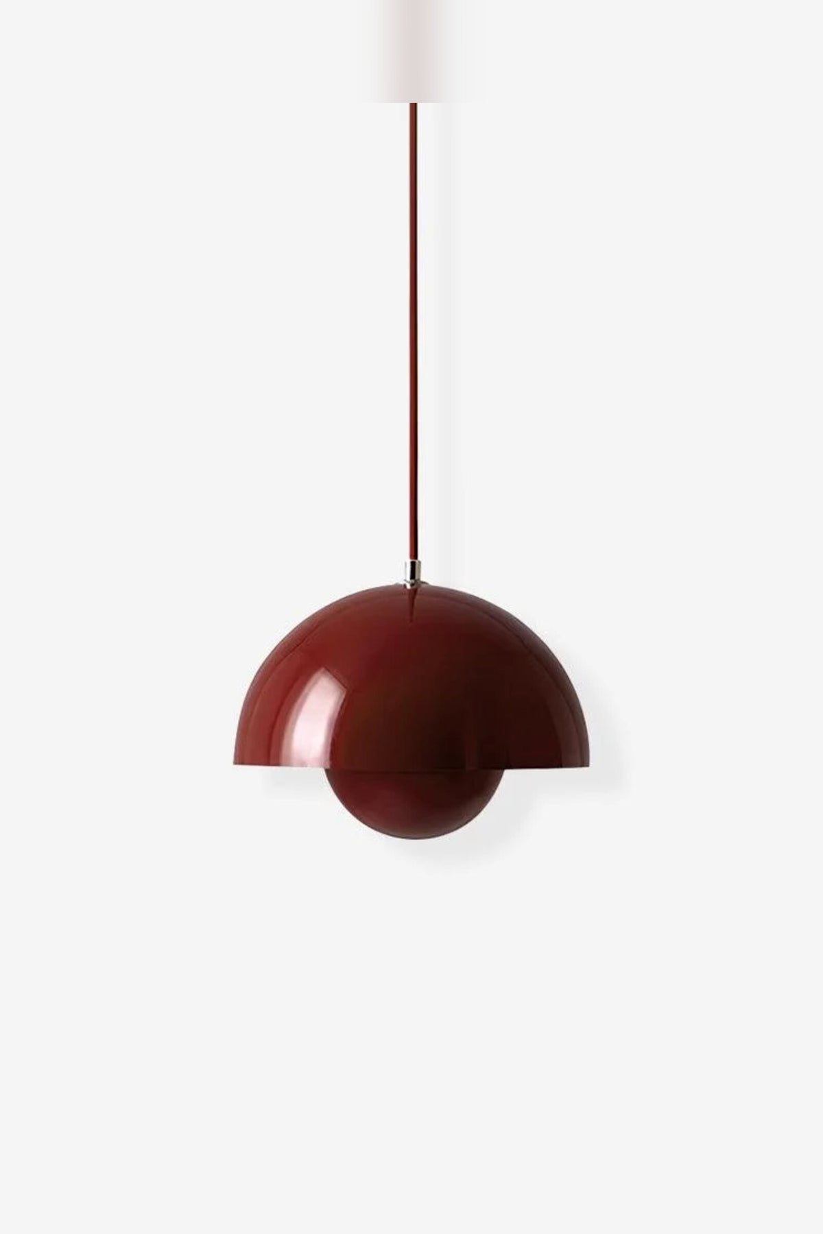 Dome Shade Pendant – floating globe, adjustable, hardwired