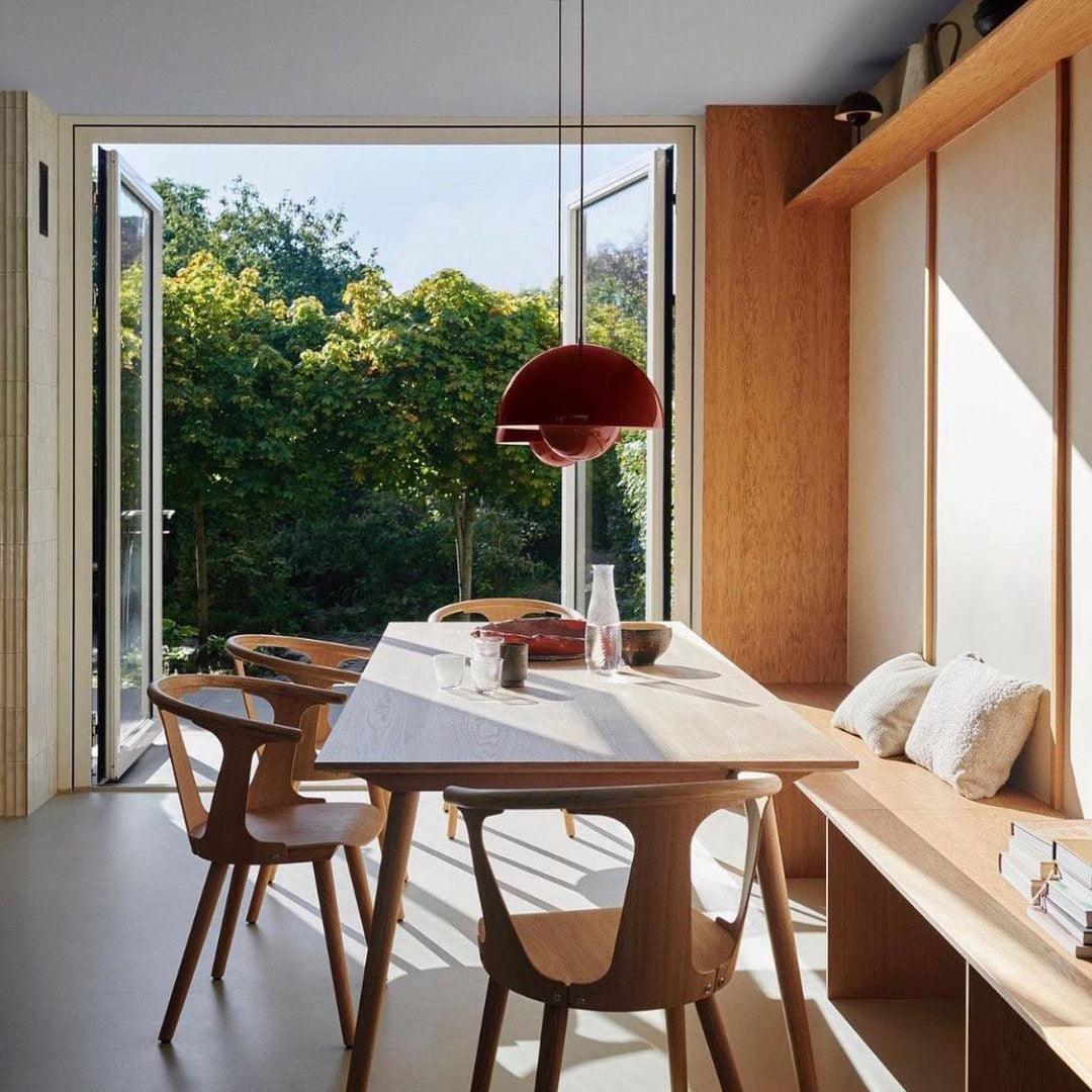 Dome Shade Pendant – floating globe, adjustable, hardwired