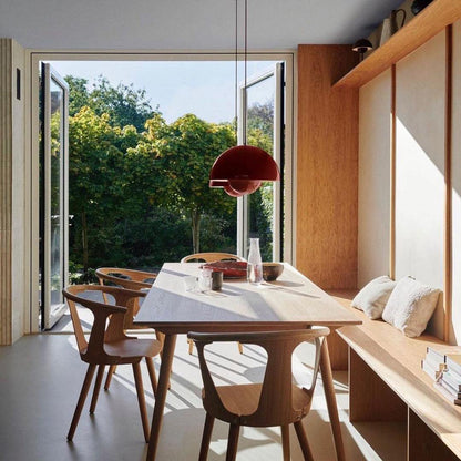 Dome Shade Pendant – floating globe, adjustable, hardwired