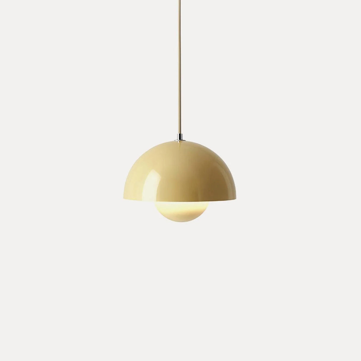 Dome Shade Pendant – floating globe, adjustable, hardwired
