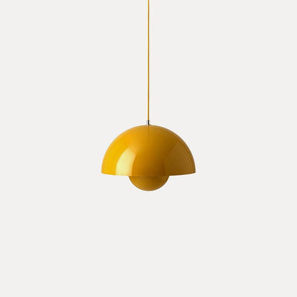 Dome Shade Pendant – floating globe, adjustable, hardwired