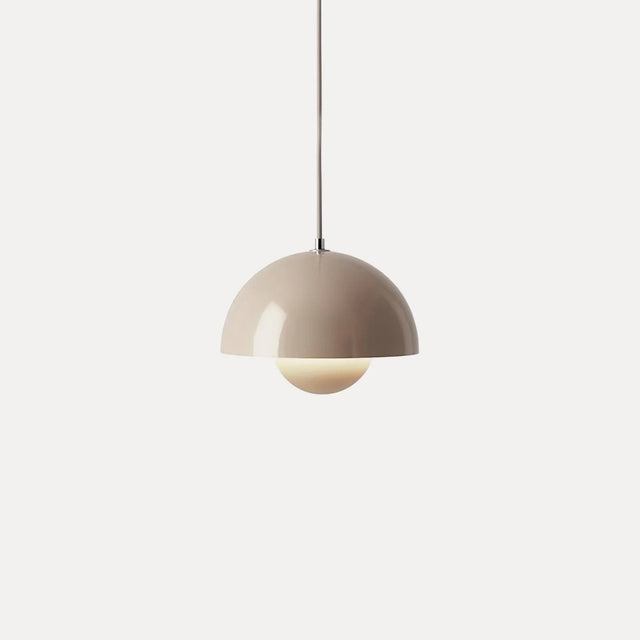 Dome Shade Pendant – floating globe, adjustable, hardwired