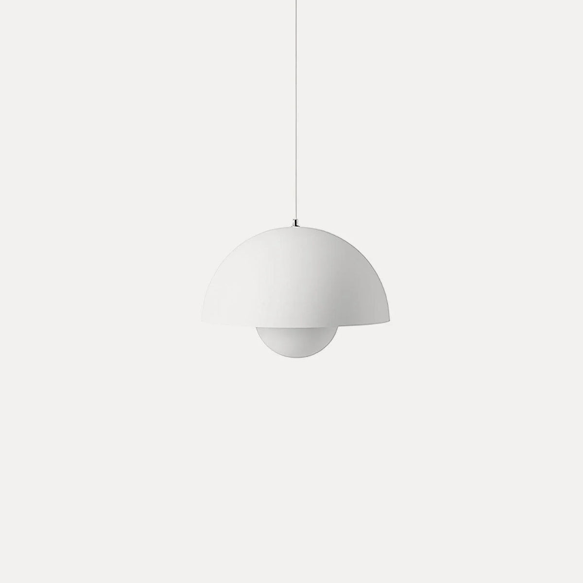 Dome Shade Pendant – floating globe, adjustable, hardwired