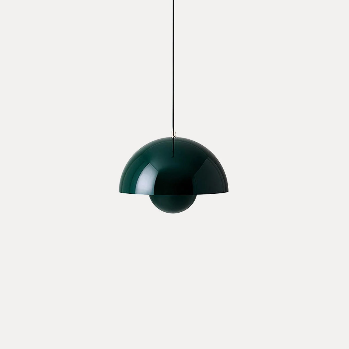 Dome Shade Pendant – floating globe, adjustable, hardwired