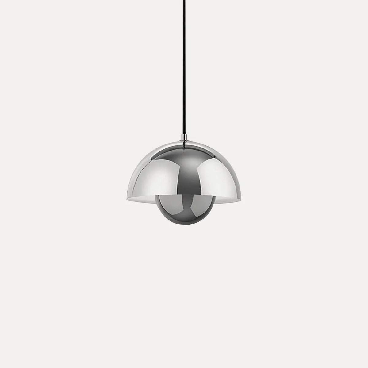 Dome Shade Pendant – floating globe, adjustable, hardwired