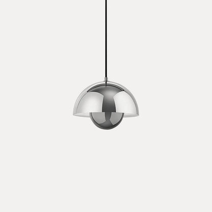 Dome Shade Pendant – floating globe, adjustable, hardwired