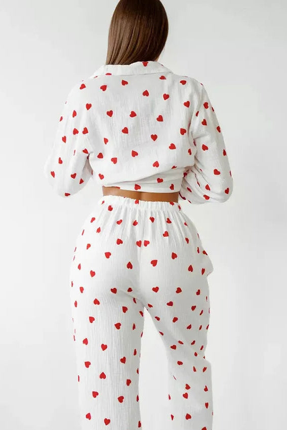 Pyjamas Women - Heart Motif Comfort Pyjamas