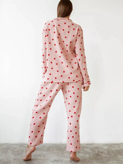 Pyjamas Women - Heart Motif Comfort Pyjamas