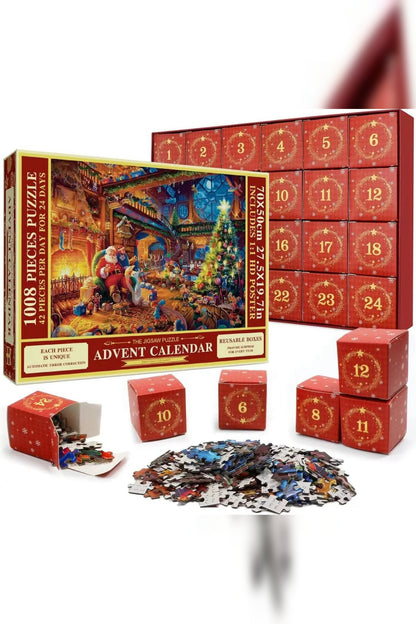 Jigsaw Advent Calendar 2026 – 1008 Pieces, One Christmas Picture