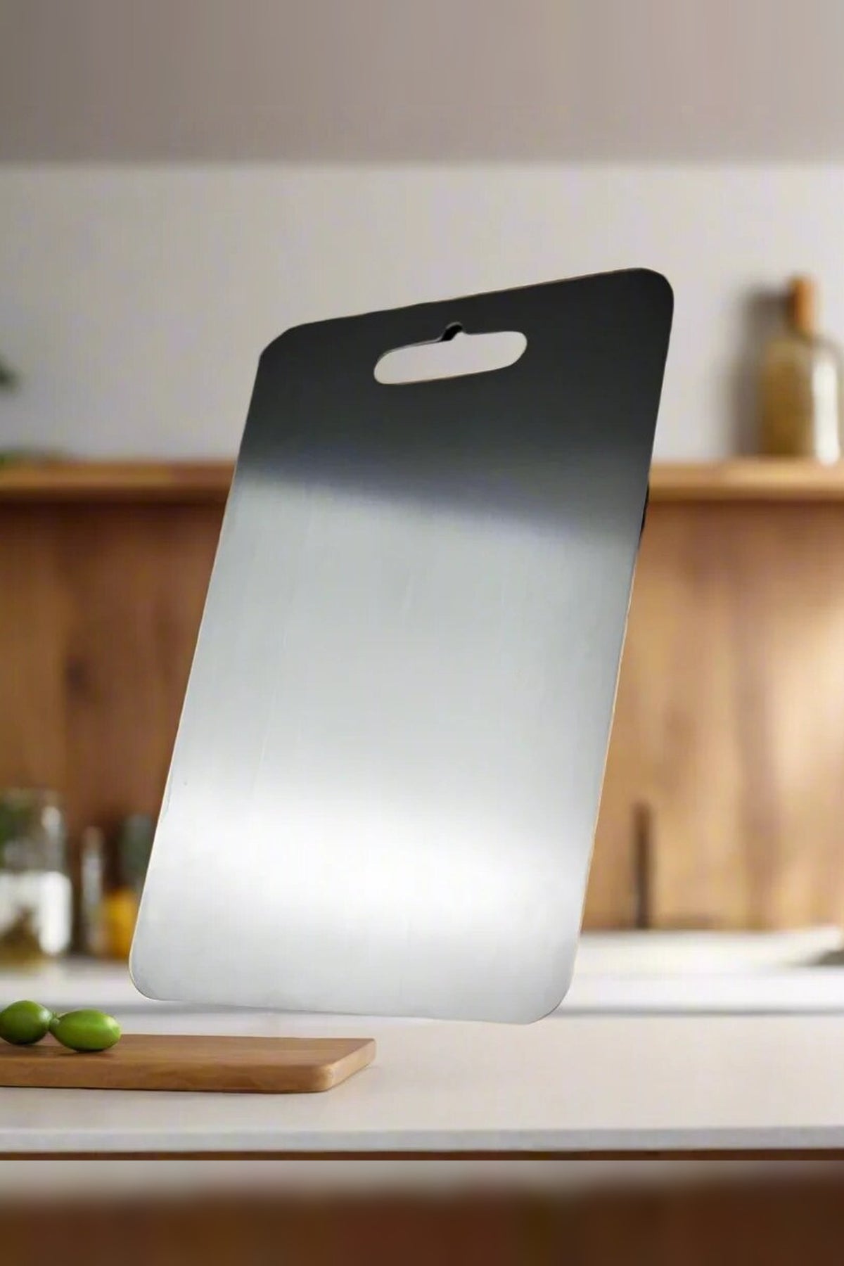 Titanium Cutting Board – Non-porous surface, lightweight, durable