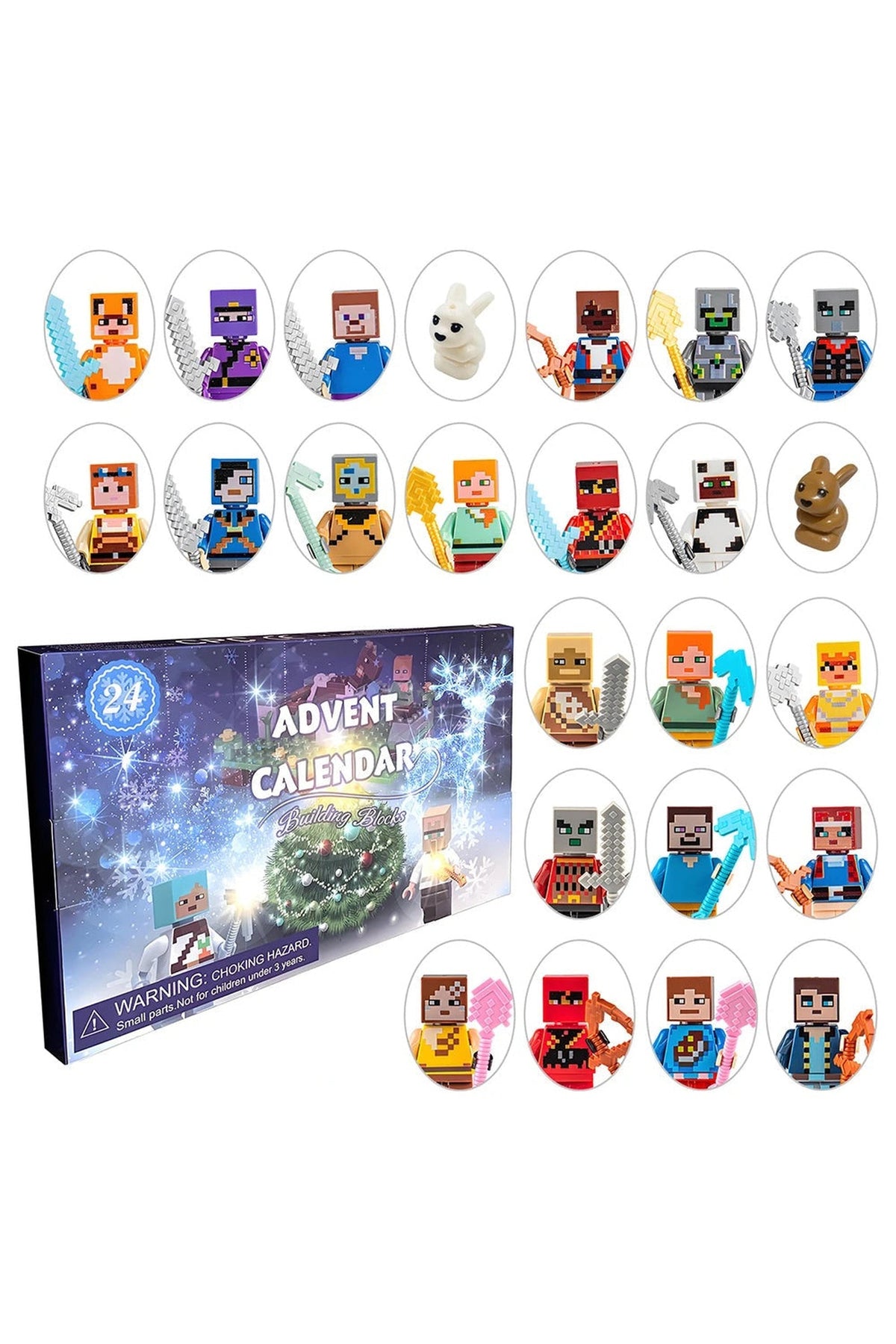 Pixel Figures Advent Calendar – 24 Characters and Animals