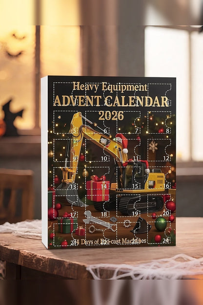 Digger Advent Calendar – 24 die-cast construction vehicles with hanging loops