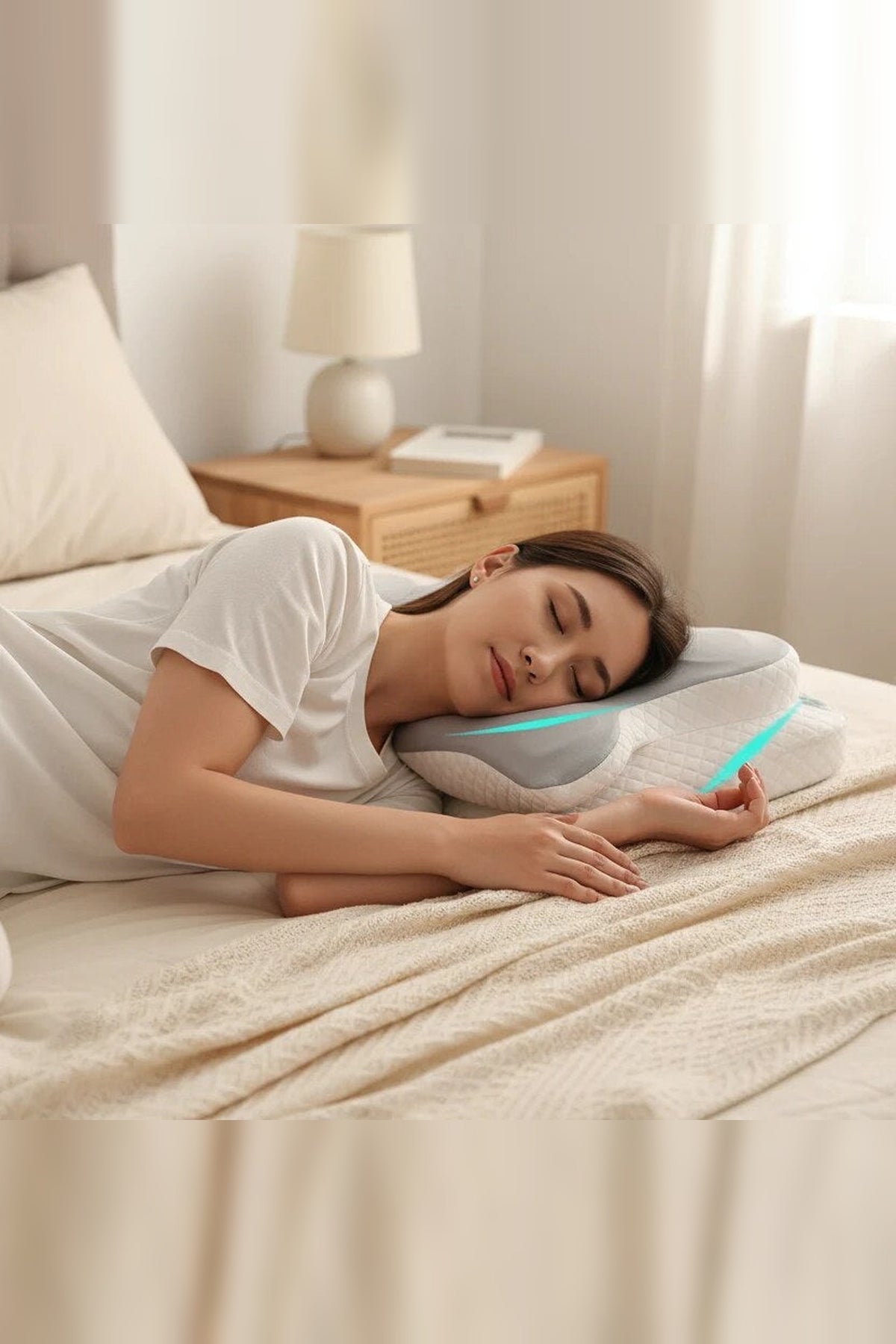 Orthopaedic Neck Pillow – Memory Foam, Contoured