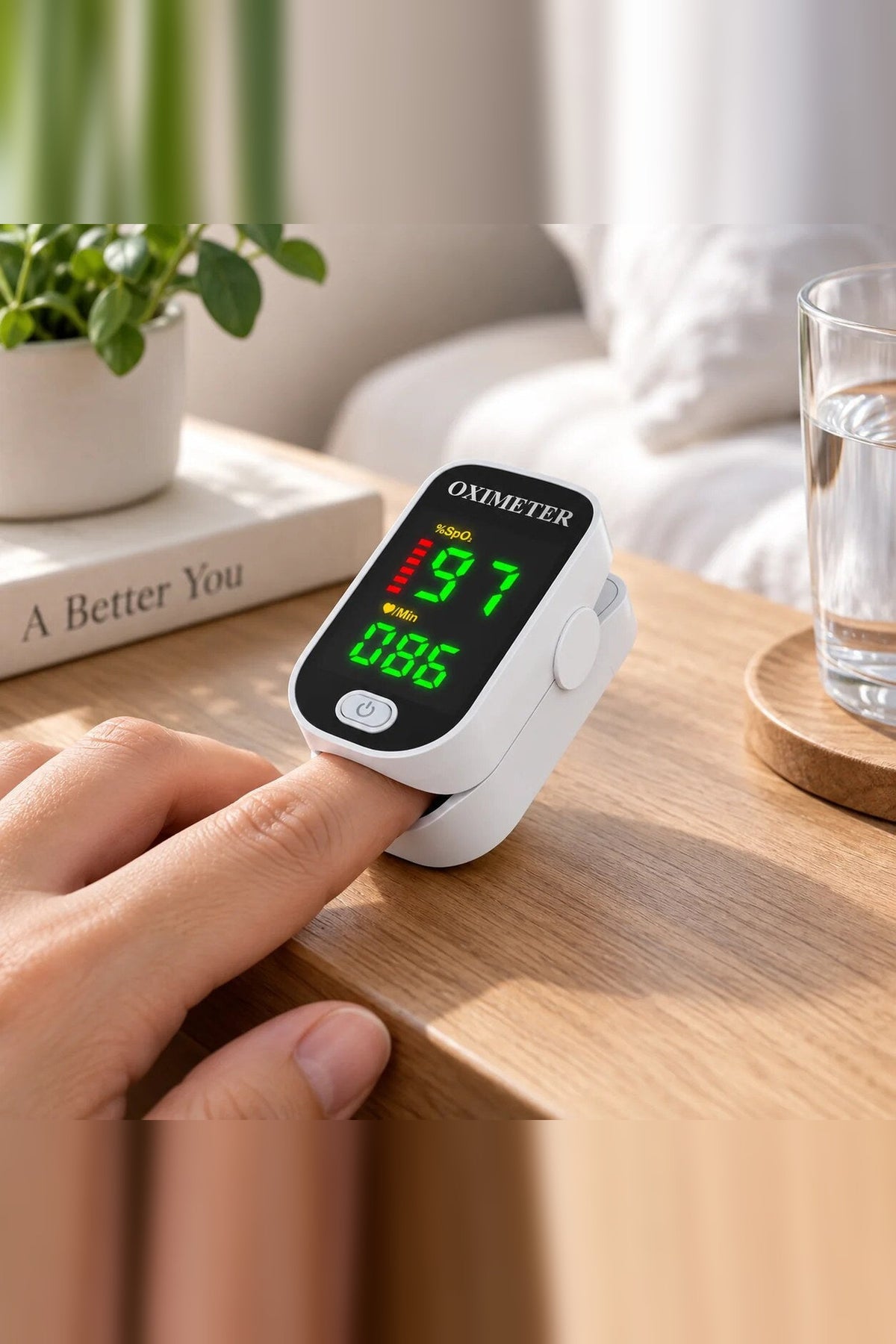 Blood Glucose Monitor – portable LED display, painless readings