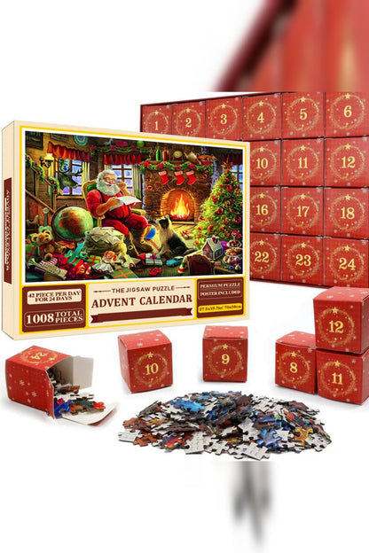 Jigsaw Advent Calendar 2026 – 1008 Pieces, One Christmas Picture