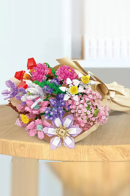 Flower Advent Calendar 2026 – 24 Building Block Flowers for a Bouquet