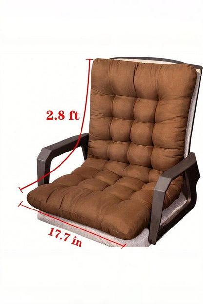 High-Back Patio Chair Cushion – One Piece for Seat and Backrest
