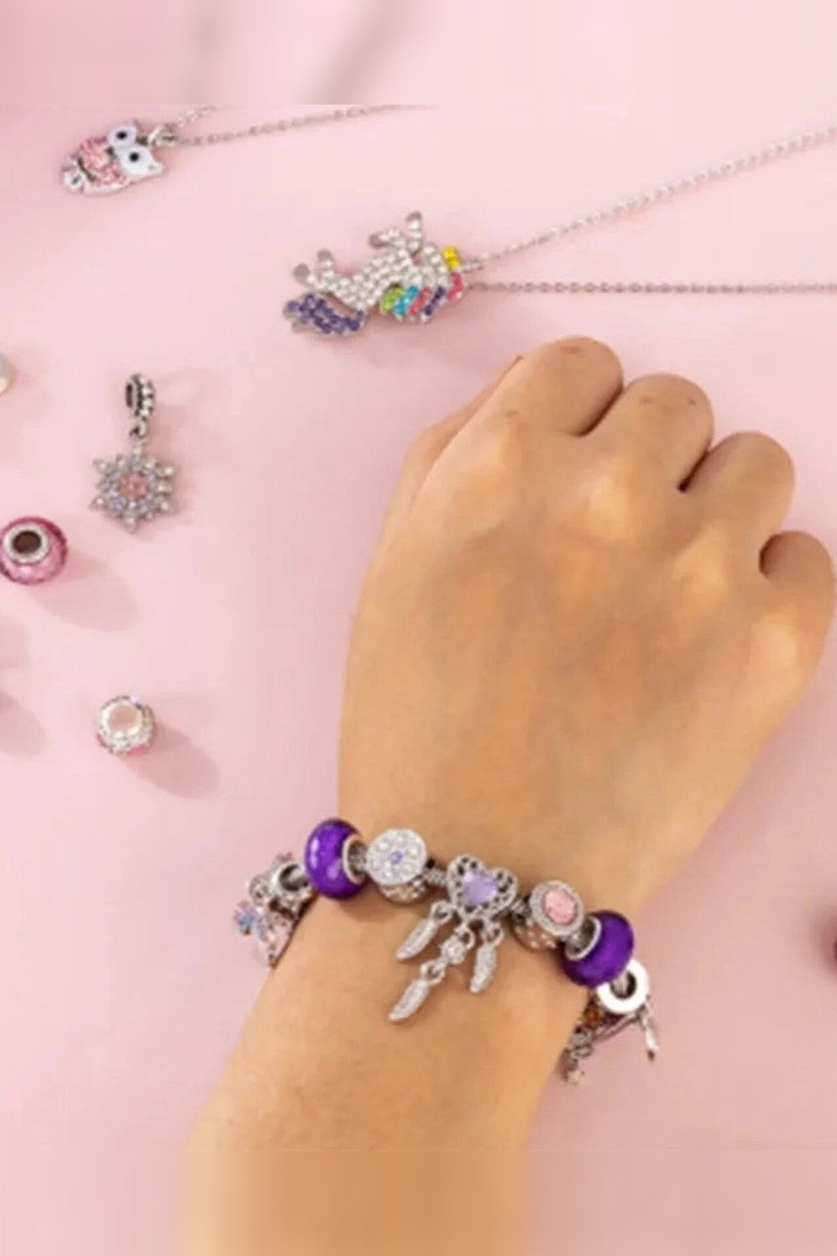 Charm Bracelet Advent Collection – crystal, metal and pearls