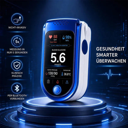 Health Monitor Display – clear glucose and wellness interface