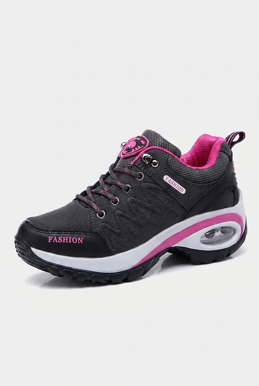 Sneakers Women - Cushioned Orthopedic Trainers with Lace-Up Front