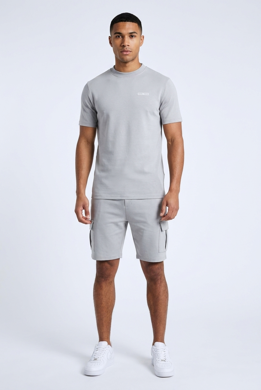 Set Men - Two-Piece Short-Sleeve Summer Outfit with Shorts