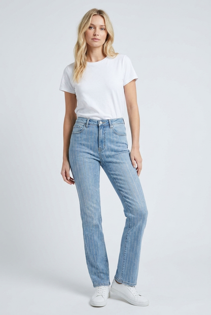 Jeans Women - Stretch Denim with High Waist