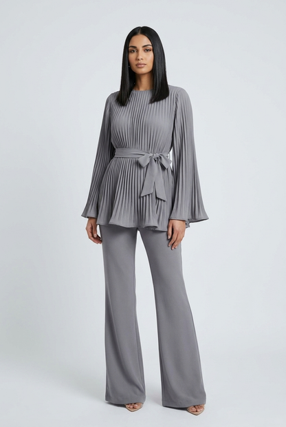 Set Women - Two-Piece Top and Flared Trousers Co-Ord