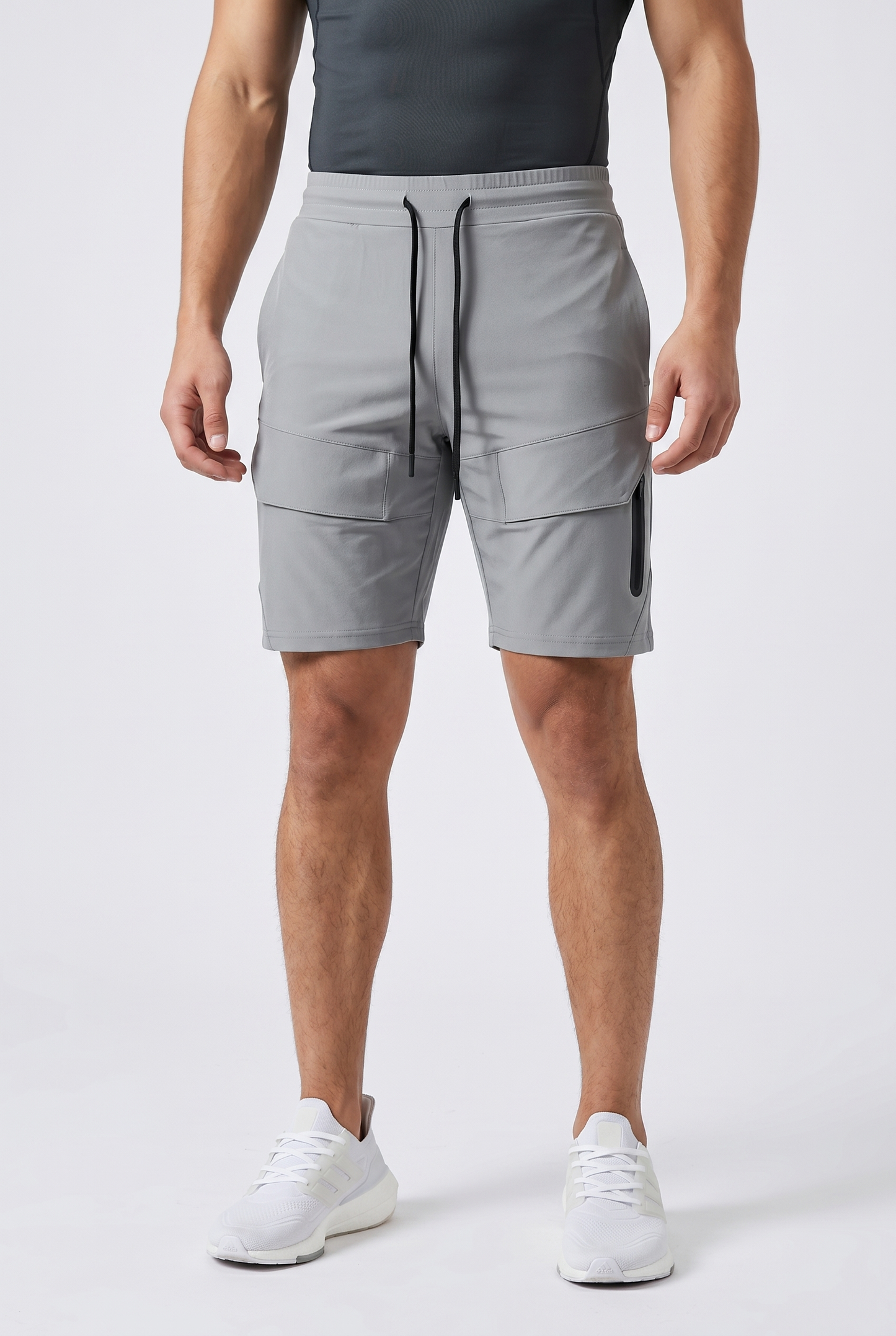 Active Shorts Men - Quick-Dry Sports Shorts with Zip Pockets