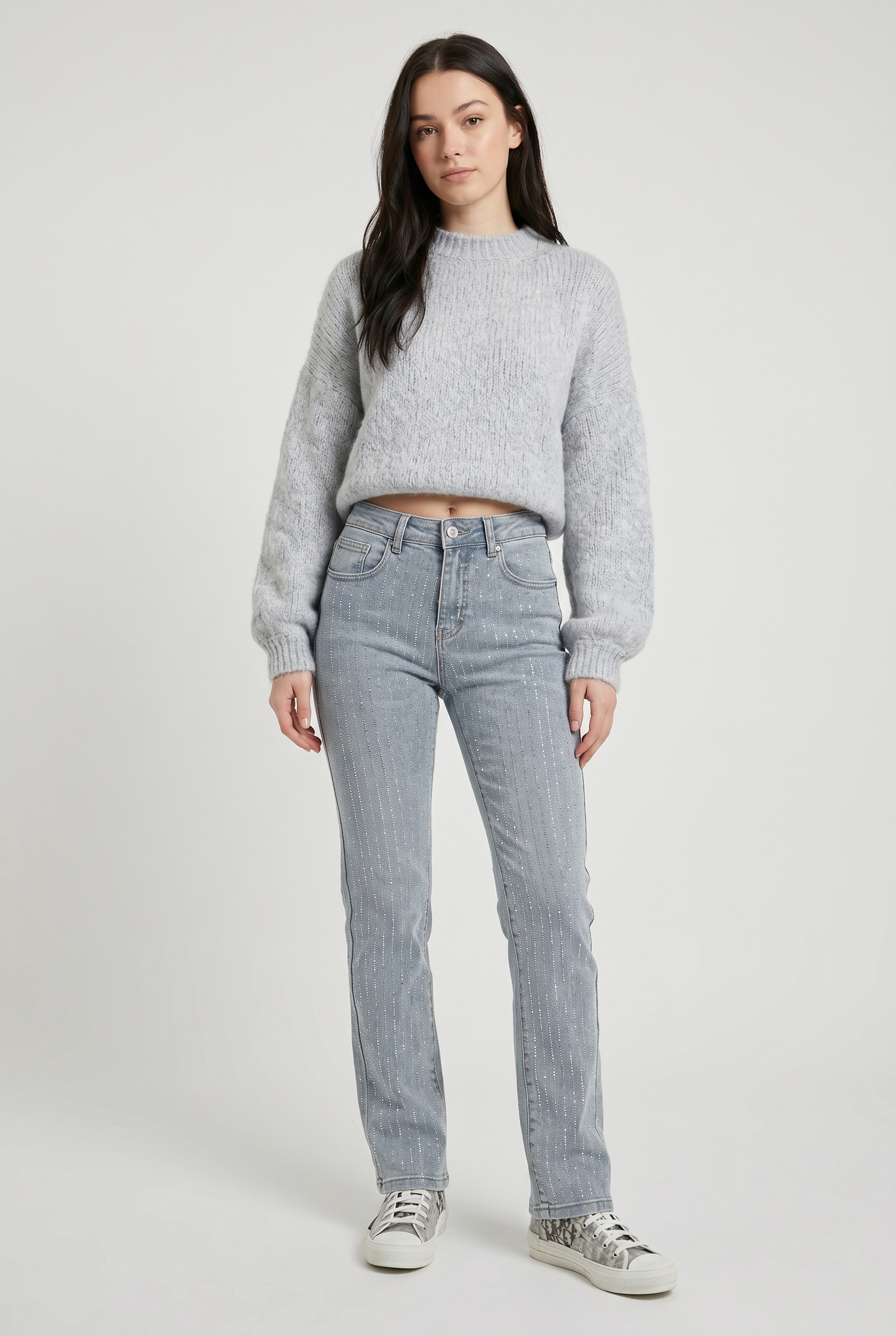 Jeans Women - Stretch Denim with High Waist