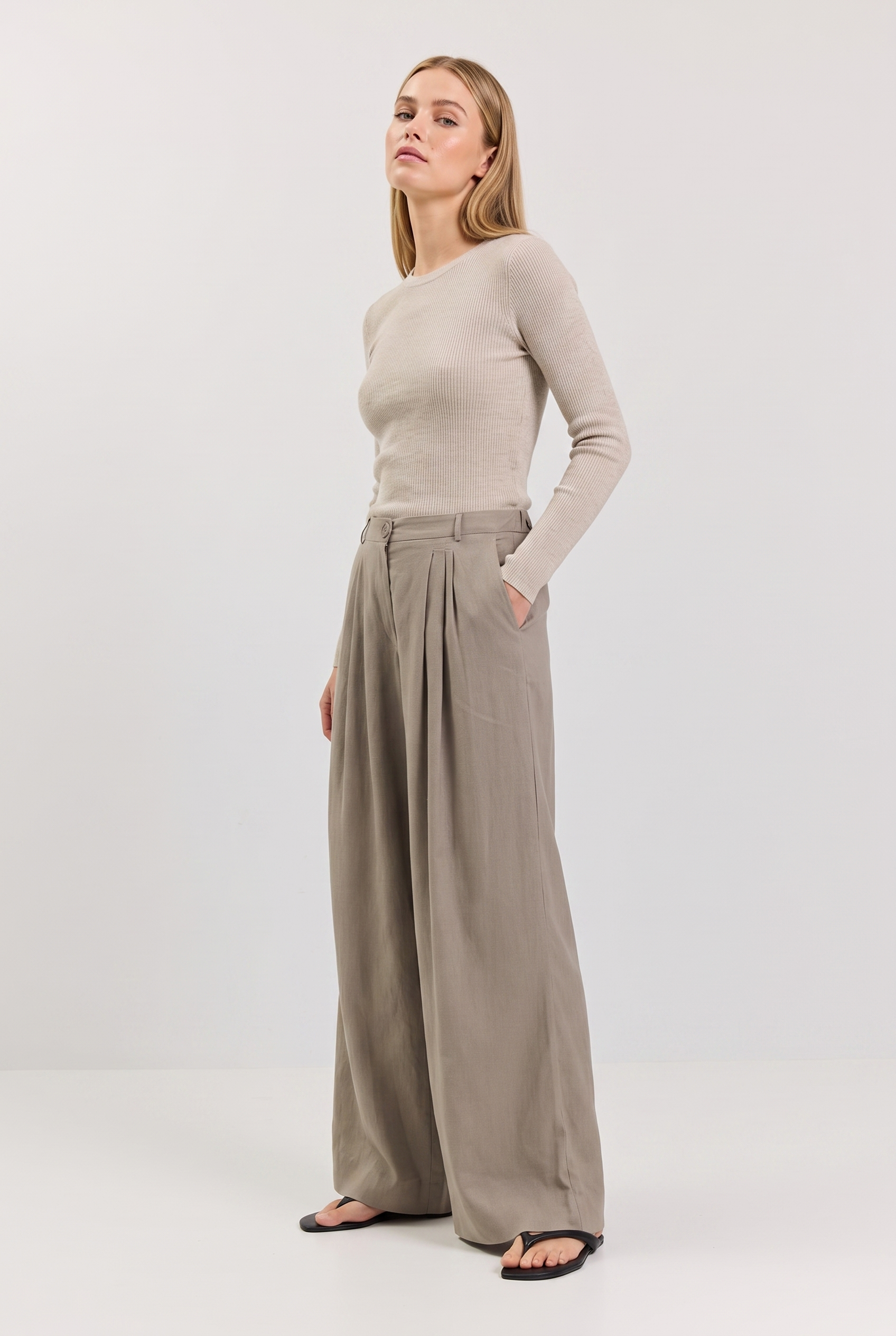 Trousers Women - Wide Leg Palazzo Trousers
