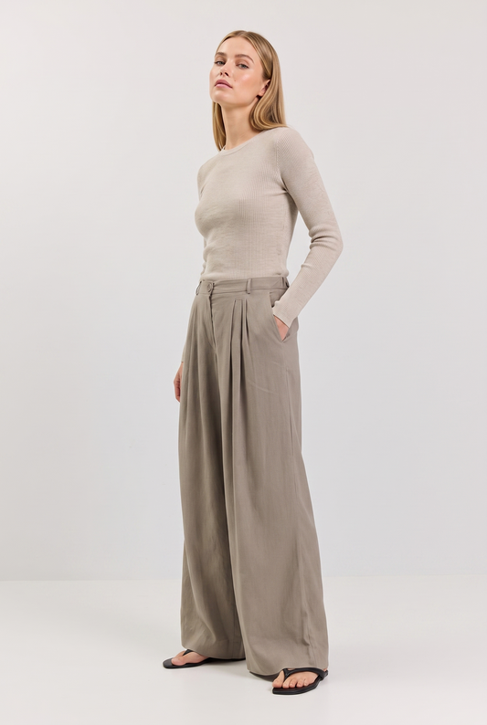 Trousers Women - Wide Leg Palazzo Trousers
